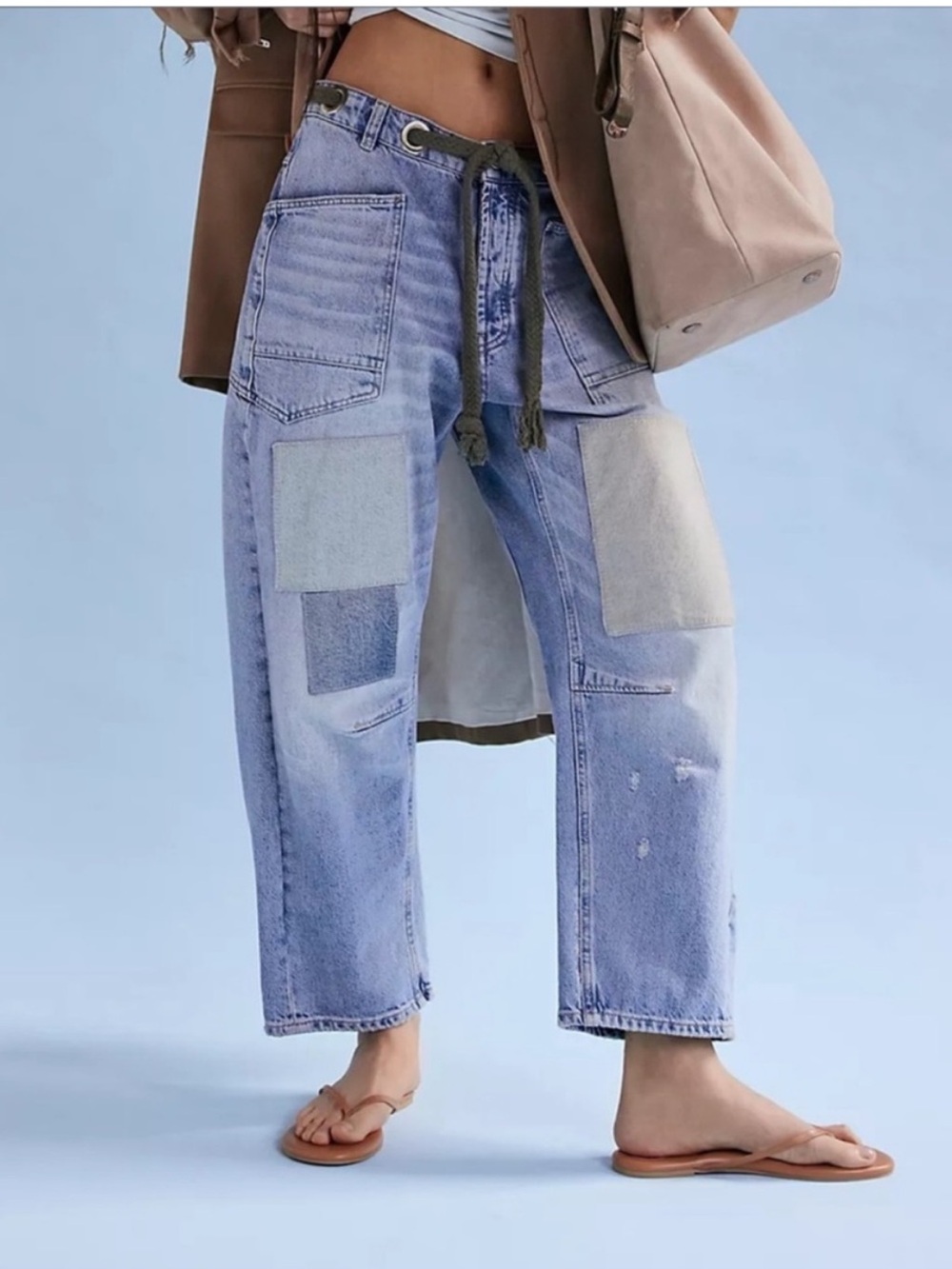 Free People We The Free Moxie Pull-On Barrel Jeans